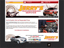 Tablet Screenshot of jerrystransmissionservicemo.com